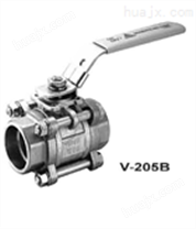 V-205B三片式对焊全径球阀